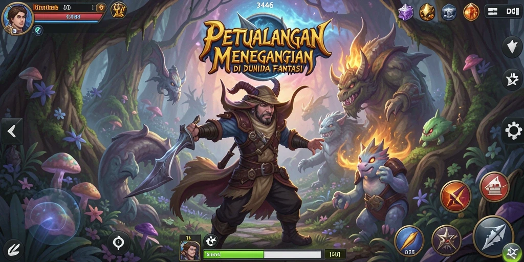 Screenshot utama 3446 menampilkan gameplay seru dan menegangkan dalam dunia petualangan.