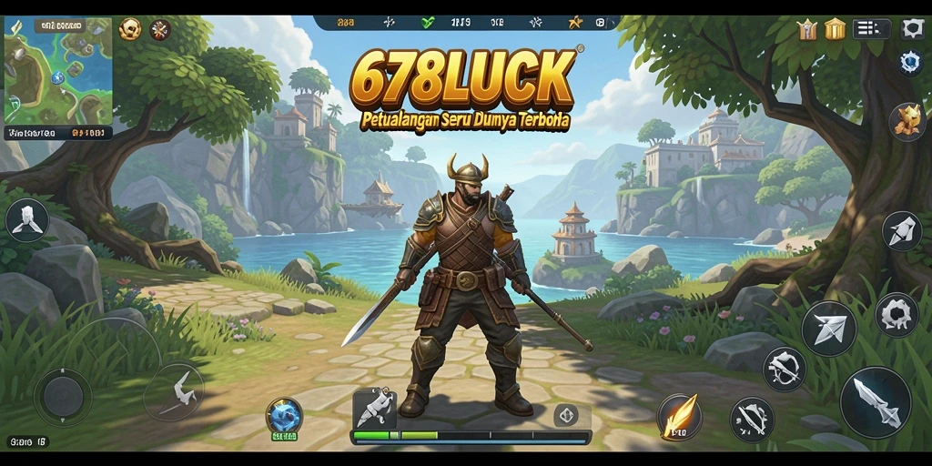 Screenshot gameplay Open World 678LUCK menampilkan petualangan di dunia yang luas.