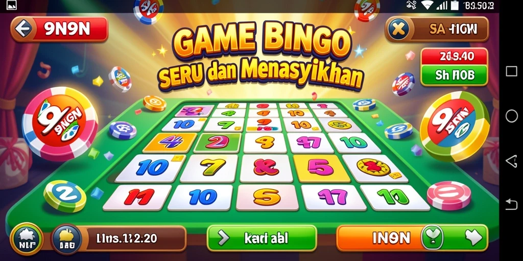 Tampilan gameplay 9N9N dengan keseruan Bingo.