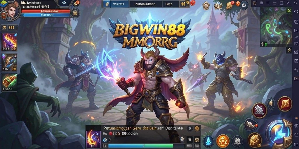 Tampilan gameplay seru dari BIGWIN88 dalam dunia MMORPG.