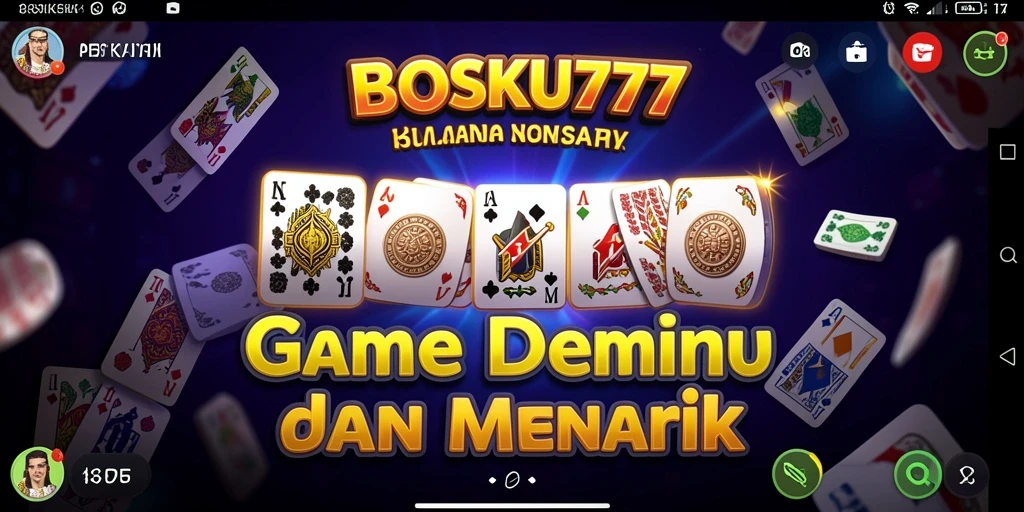Gameplay seru dari BOSKU777 yang menampilkan domino.