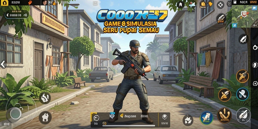 Tangkapan layar menunjukkan gameplay menarik dan interaktif COO77.