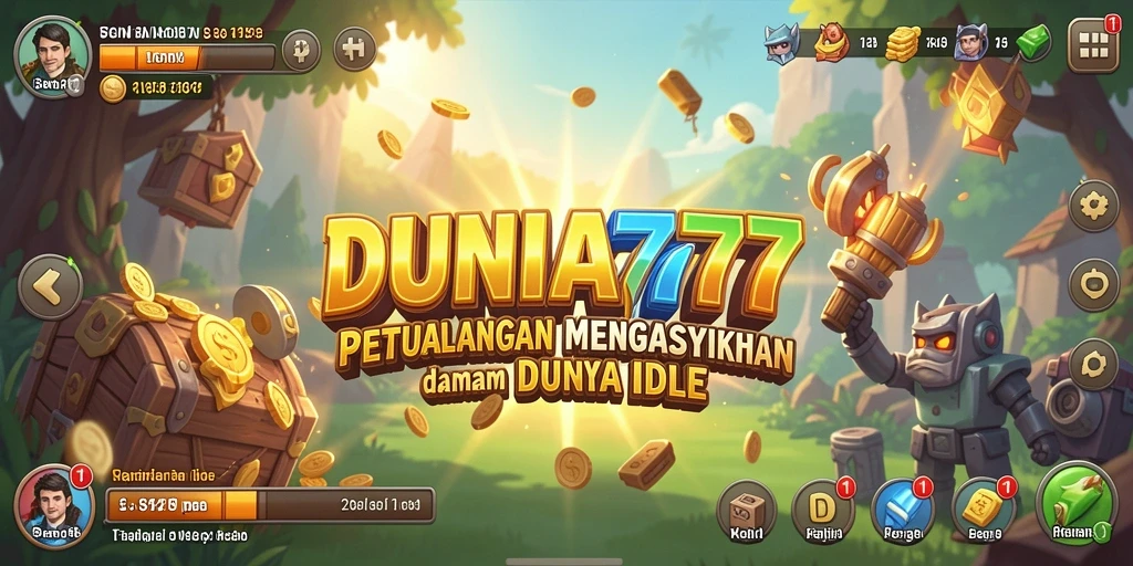Screenshot gameplay DUNIA777 menampilkan karakter yang aktif dan pemandangan dunia yang memukau.