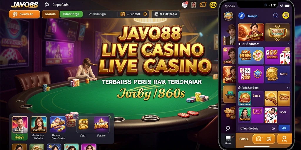 Tampilan gameplay Live Casino yang memukau di JAVO88.