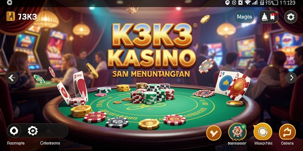 Tampilan permainan Kasino yang menarik dan interaktif.