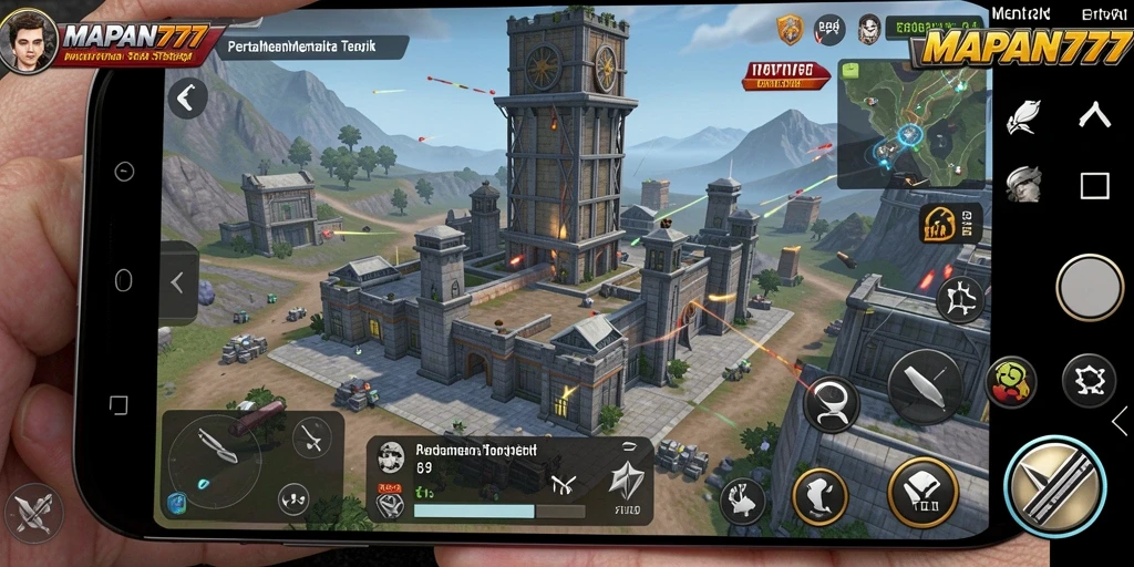 Tampilan gameplay Tower Defense yang mengasyikkan di MAPAN777.