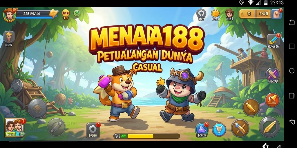 Tampilan menarik dan penuh warna dari gameplay MENARA188.