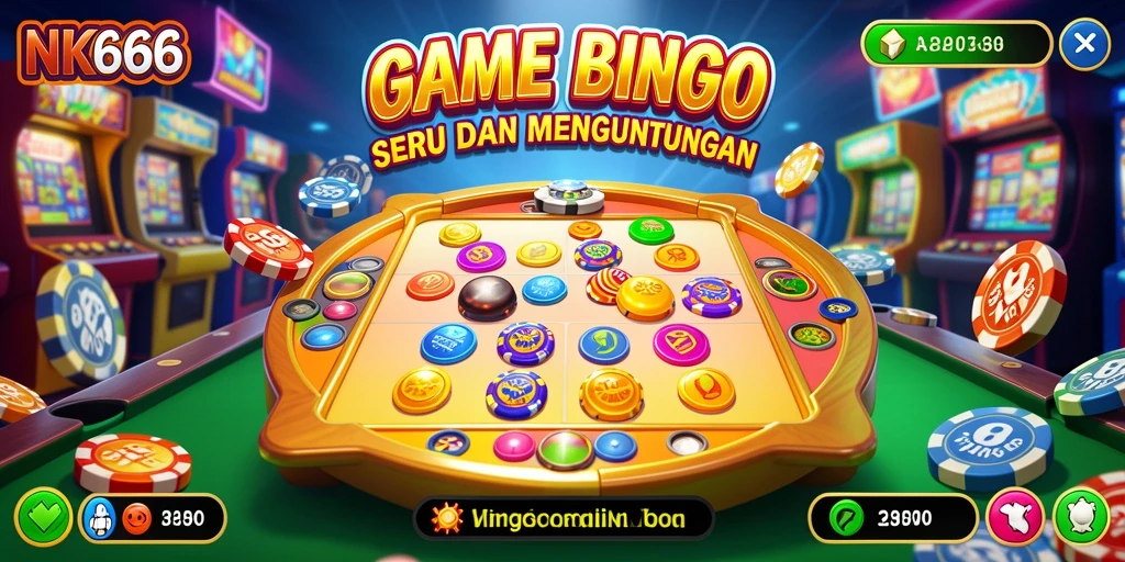 Screenshot NK666 menampilkan permainan Bingo yang mendebarkan.
