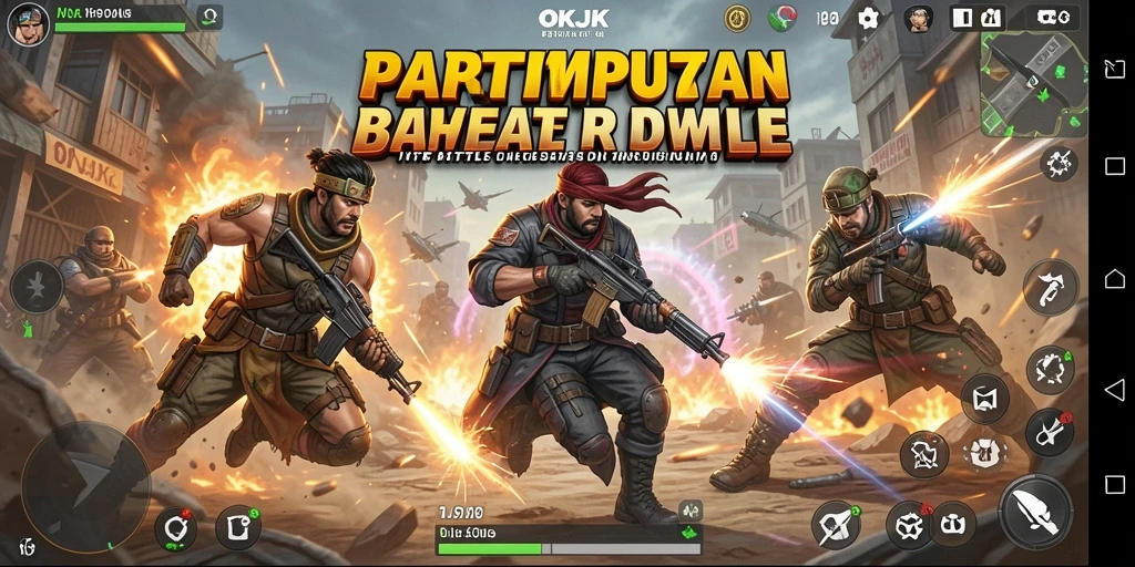 Screenshot menampilkan aksi mendebarkan dalam pertempuran OKJK.