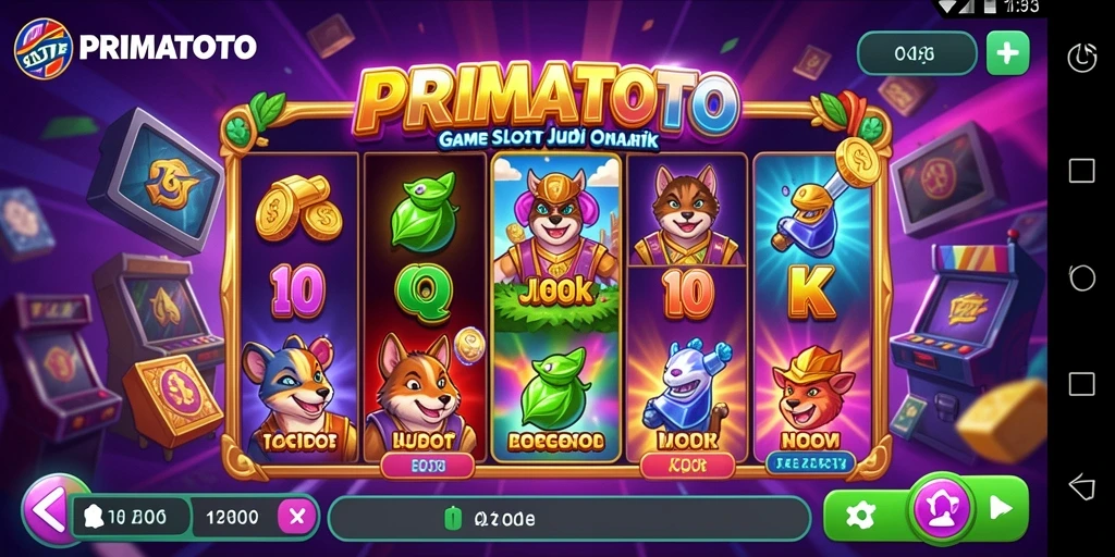 Screenshot gameplay PRIMATOTO menampilkan keseruan permainan Slot.