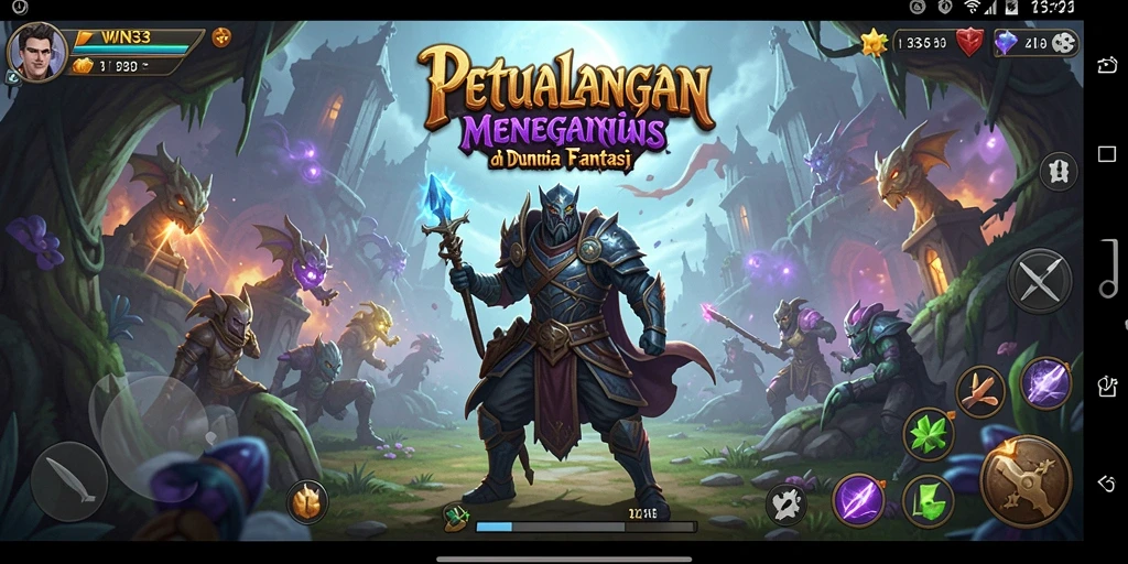 Tangkapan layar gameplay petualangan seru di WIN33.
