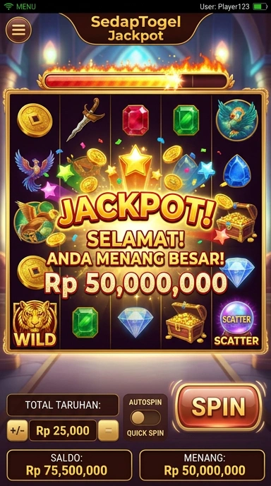 Pengaturan profil pengguna di sedaptogel yang mudah dipahami.